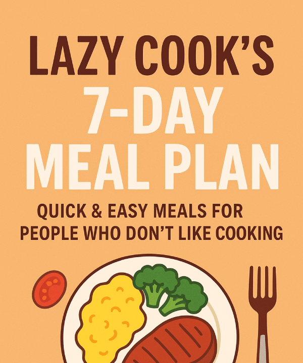 🍳 Lazy Cook’s 7-Day Meal Plan: Eat Well Without the Effort
